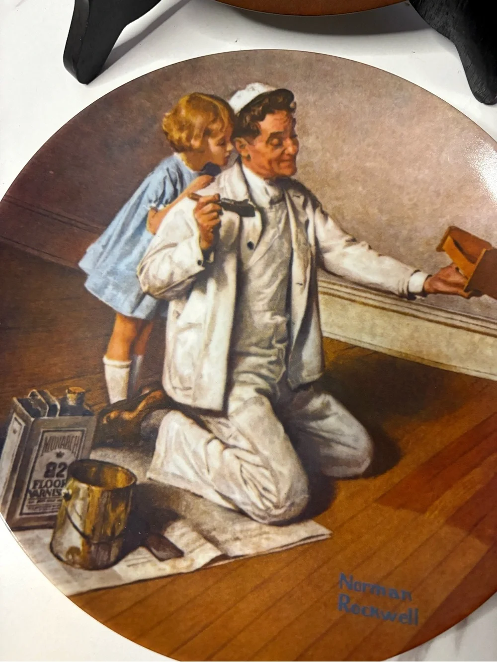 Set Of 2 Norman Rockwell Collector Plates Limited Edition 1982 and 1983